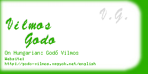vilmos godo business card